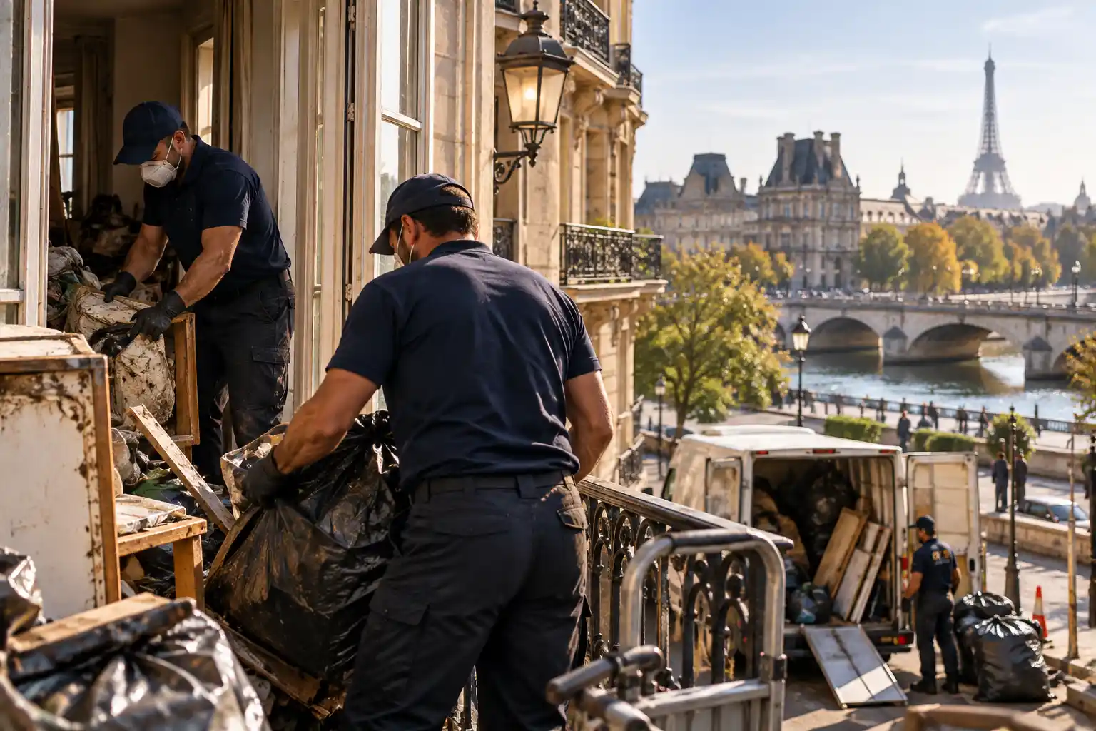 Nettoyage Diogène Paris 11e – SOS NET EXTRÊME Nettoyage Diogène Paris 11e – équipe de débarras d’un logement encombré