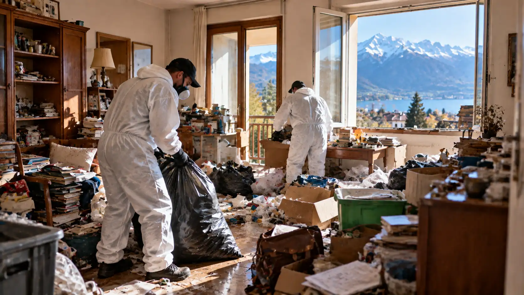 Nettoyage Diogène Haute-Savoie 74 avec débarras d’un logement encombré