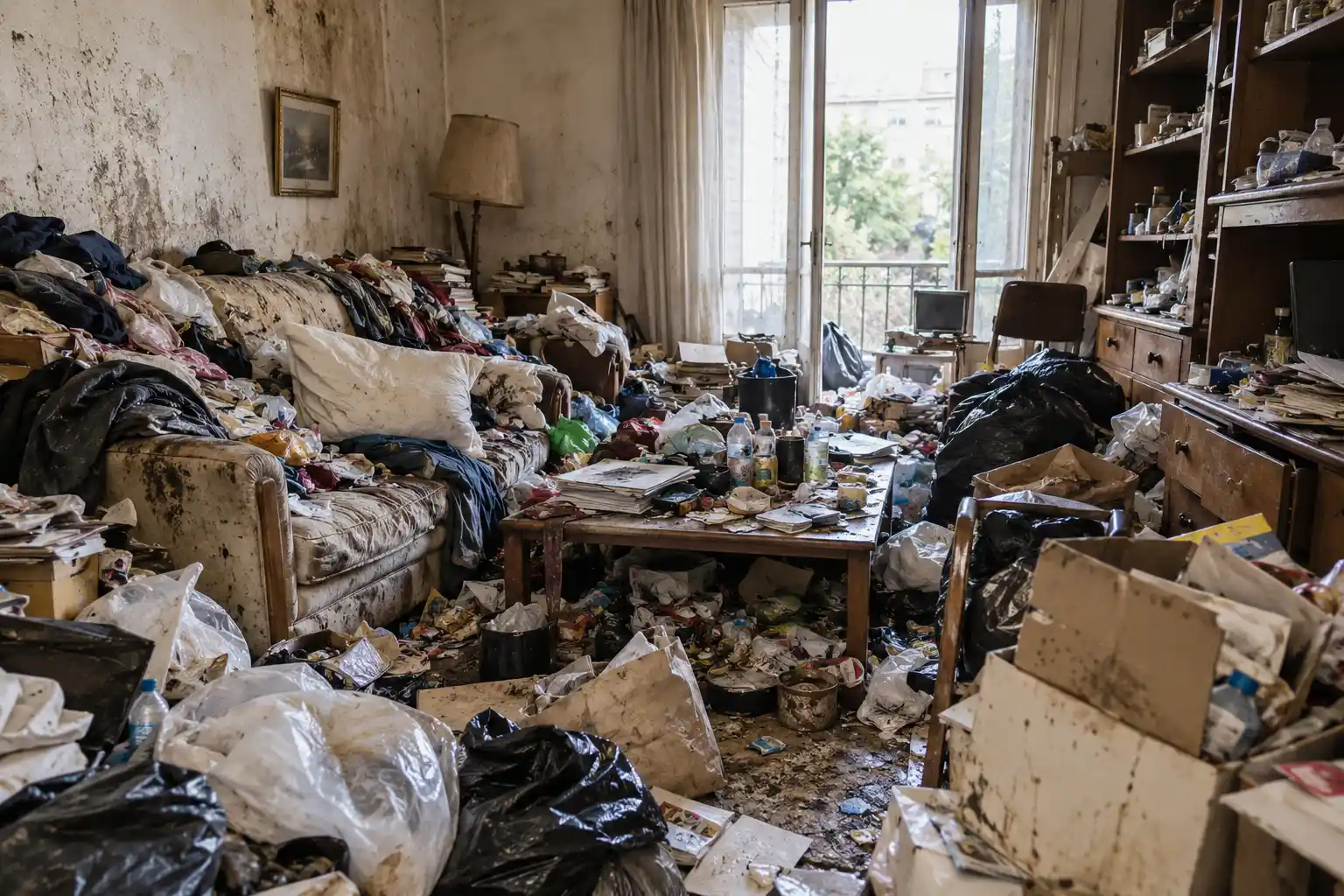 nettoyage Diogène Yvelines dans un logement très encombré